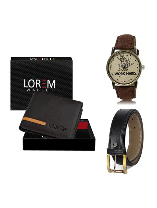 belt, wallet & watch gift combo - 19374494 - Very Small Image - 1