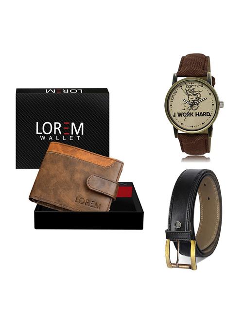 belt, wallet & watch gift combo - 19374495 - Very Small Image - 1