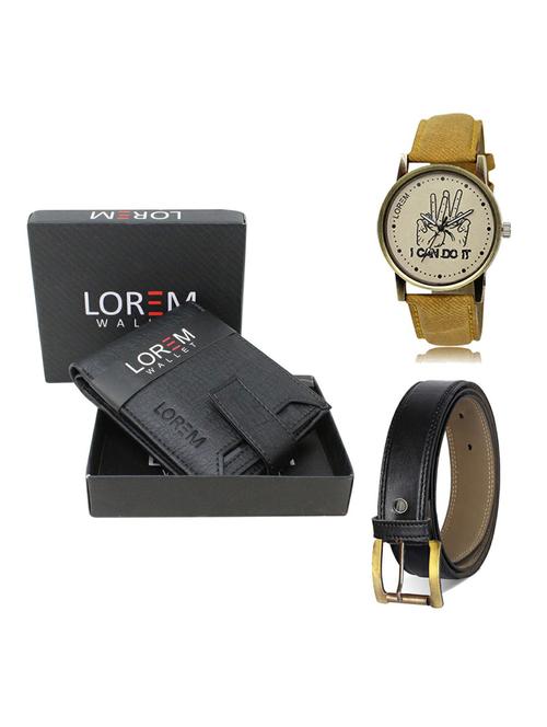 belt, wallet & watch gift combo - 19374504 - Very Small Image - 1