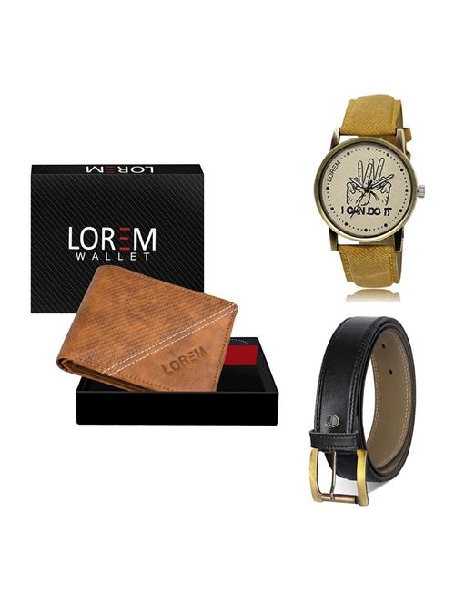 belt, wallet & watch gift combo - 19374529 - Very Small Image - 1
