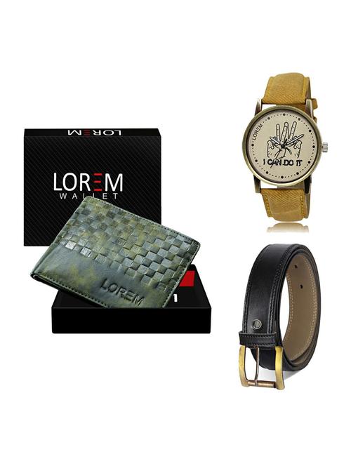 belt, wallet & watch gift combo - 19374534 - Very Small Image - 1