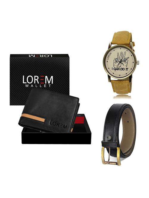 belt, wallet & watch gift combo - 19374538 - Very Small Image - 1