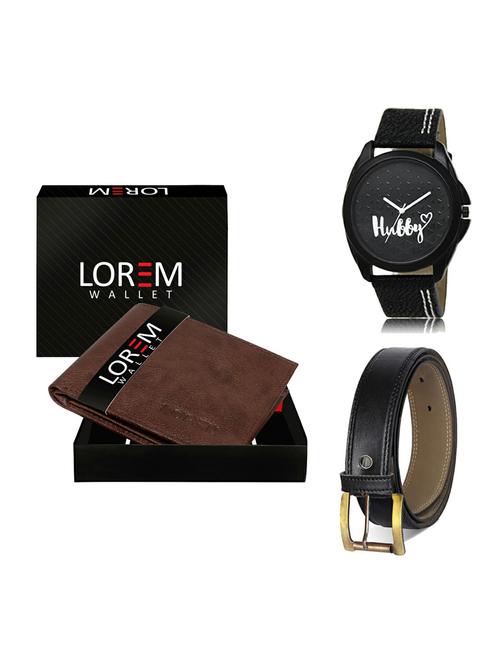 belt, wallet & watch gift combo - 19374553 - Very Small Image - 1