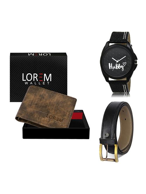 belt, wallet & watch gift combo - 19374569 - Very Small Image - 1