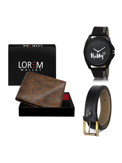 belt, wallet & watch gift combo - 19374573 - Very Small Image - 1