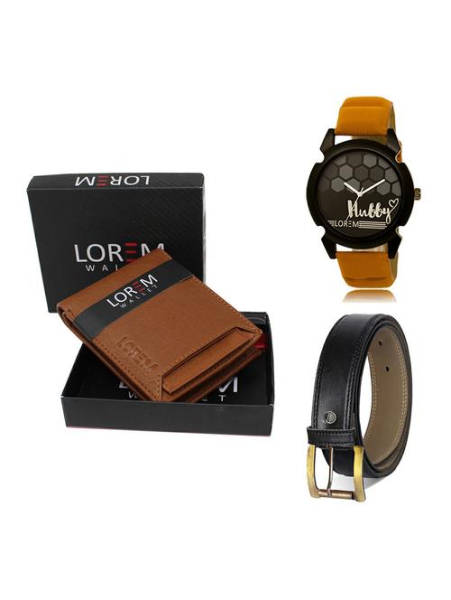 belt, wallet & watch gift combo - 19374590 - Very Small Image - 1