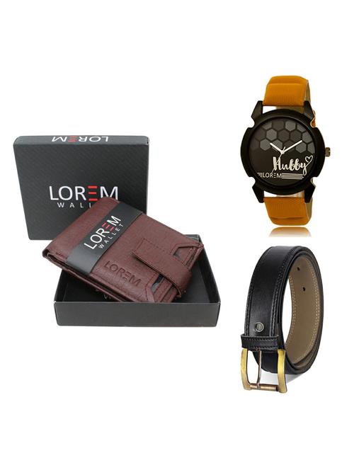 belt, wallet & watch gift combo - 19374595 - Very Small Image - 1
