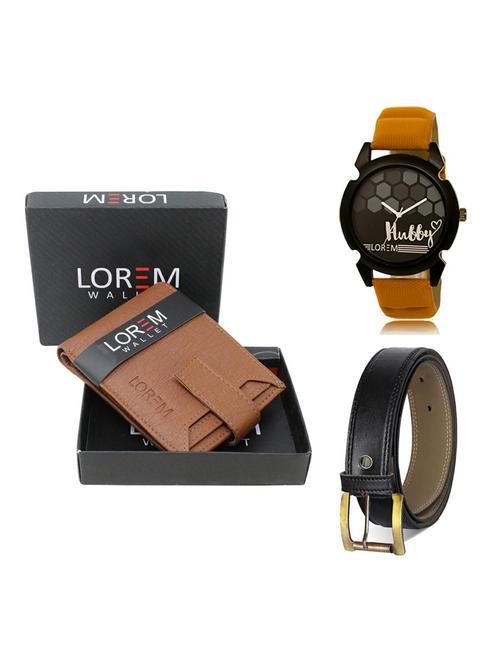 belt, wallet & watch gift combo - 19374596 - Very Small Image - 1