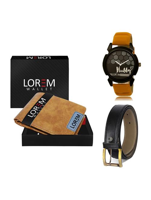 belt, wallet & watch gift combo - 19374597 - Very Small Image - 1