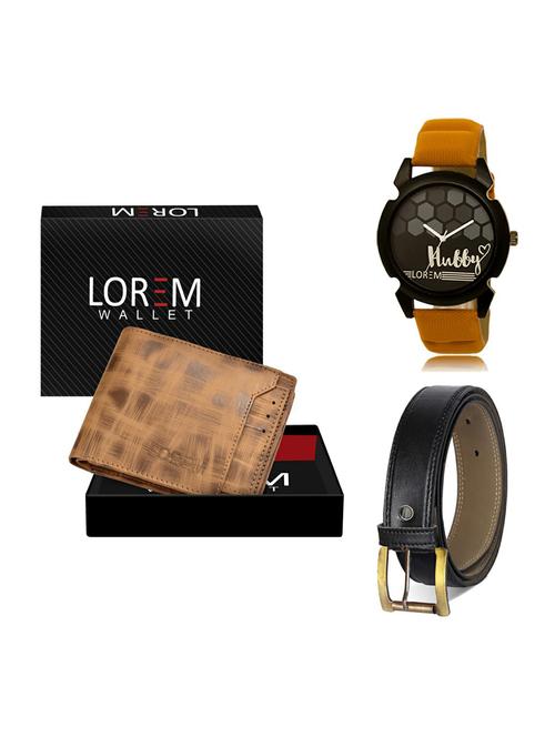 belt, wallet & watch gift combo - 19374607 - Very Small Image - 1