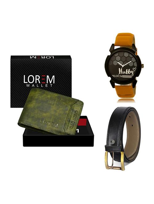 belt, wallet & watch gift combo - 19374613 - Very Small Image - 1