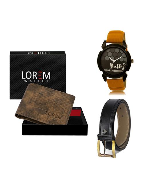 belt, wallet & watch gift combo - 19374614 - Very Small Image - 1