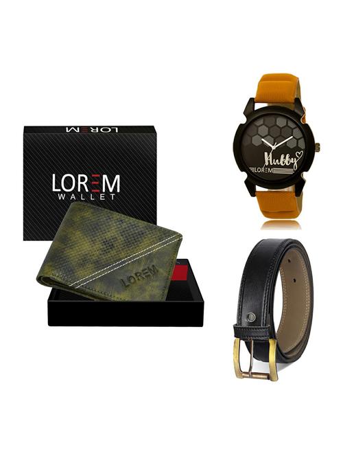 belt, wallet & watch gift combo - 19374620 - Very Small Image - 1