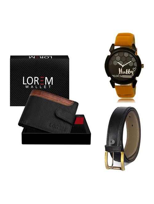 belt, wallet & watch gift combo - 19374631 - Very Small Image - 1