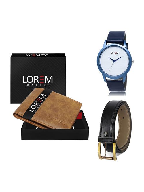 belt, wallet & watch gift combo - 19374644 - Very Small Image - 1
