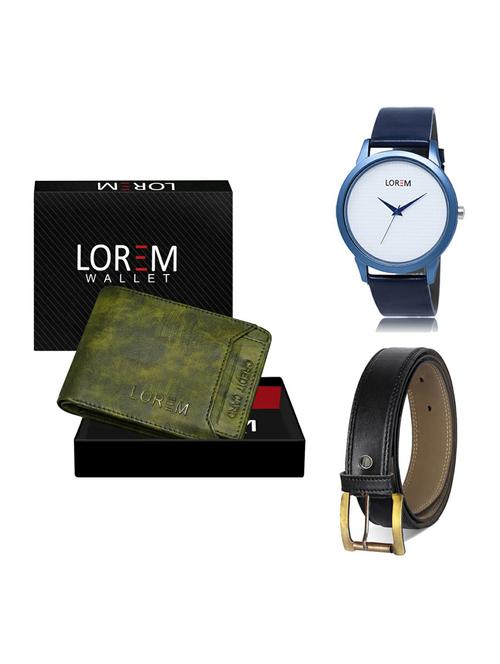 belt, wallet & watch gift combo - 19374658 - Very Small Image - 1