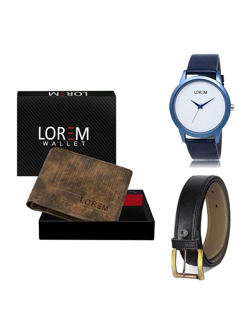 belt, wallet & watch gift combo - 19374659 - Very Small Image - 1