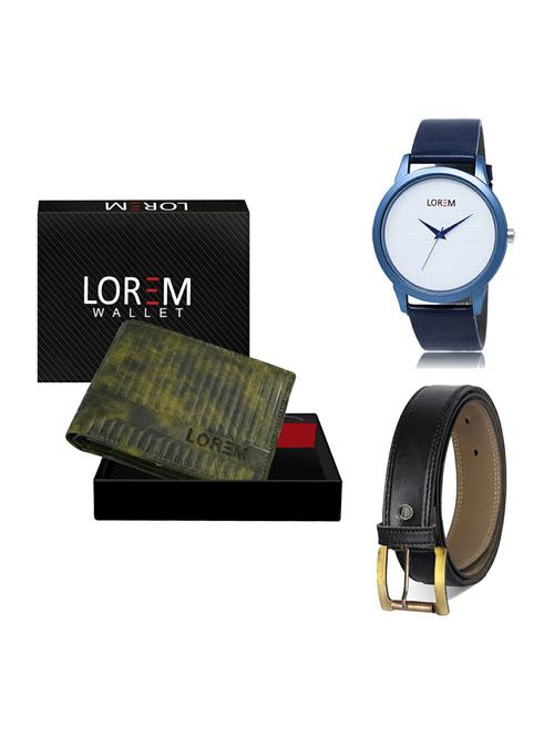 belt, wallet & watch gift combo - 19374661 - Very Small Image - 1