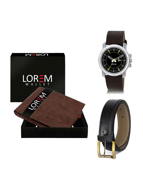 belt, wallet & watch gift combo - 19374688 - Very Small Image - 1