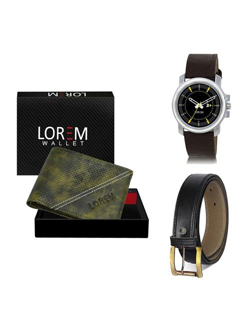 belt, wallet & watch gift combo - 19374710 - Very Small Image - 1