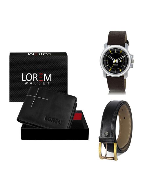 belt, wallet & watch gift combo - 19374716 - Very Small Image - 1