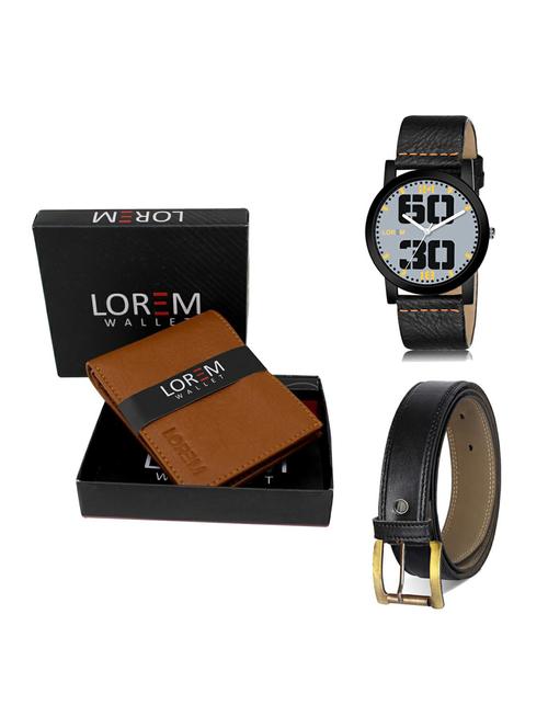 belt, wallet & watch gift combo - 19374724 - Very Small Image - 1