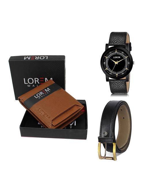 belt, wallet & watch gift combo - 19374770 - Very Small Image - 1