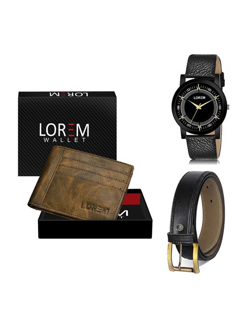 belt, wallet & watch gift combo - 19374785 - Very Small Image - 1