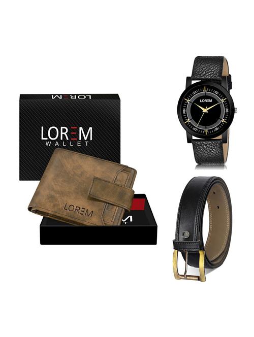 belt, wallet & watch gift combo - 19374789 - Very Small Image - 1