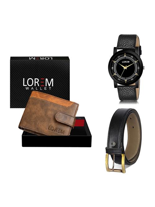 belt, wallet & watch gift combo - 19374810 - Very Small Image - 1