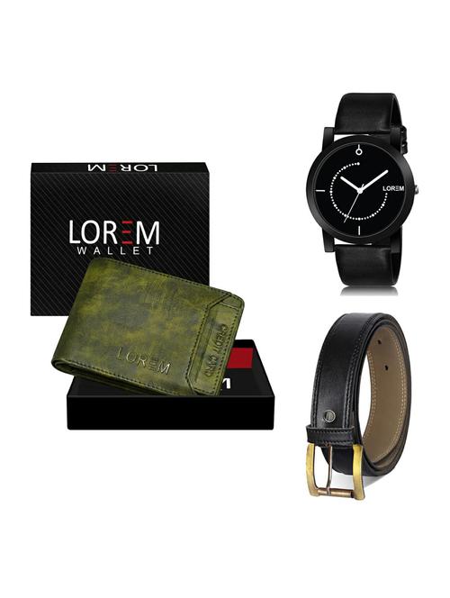 belt, wallet & watch gift combo - 19374838 - Very Small Image - 1