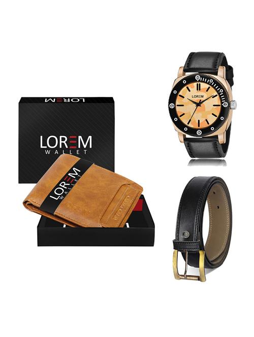 belt, wallet & watch gift combo - 19374862 - Very Small Image - 1