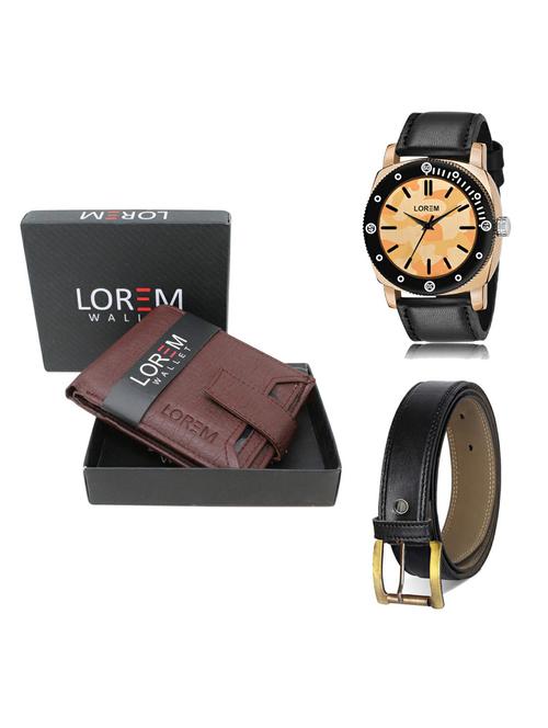 belt, wallet & watch gift combo - 19374865 - Very Small Image - 1