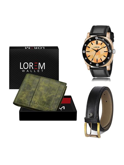 belt, wallet & watch gift combo - 19374874 - Very Small Image - 1