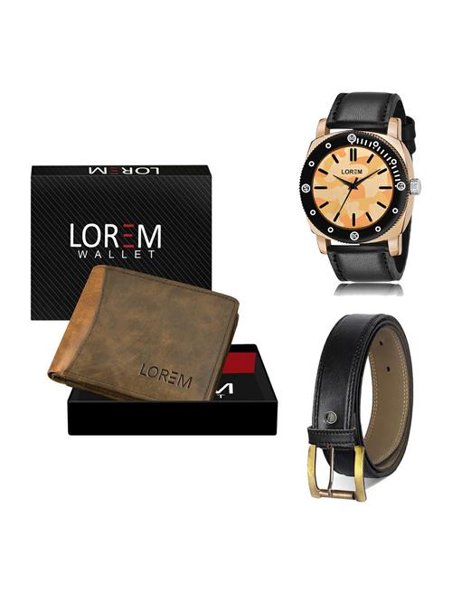 belt, wallet & watch gift combo - 19374882 - Very Small Image - 1