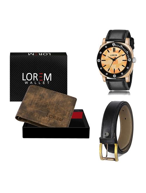 belt, wallet & watch gift combo - 19374884 - Very Small Image - 1