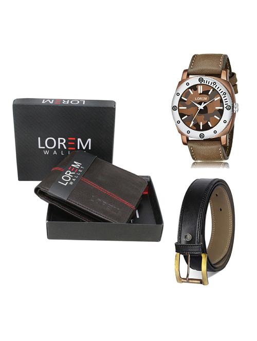 belt, wallet & watch gift combo - 19374908 - Very Small Image - 1