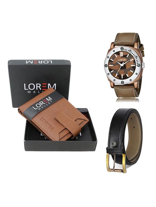 belt, wallet & watch gift combo - 19374911 - Very Small Image - 1