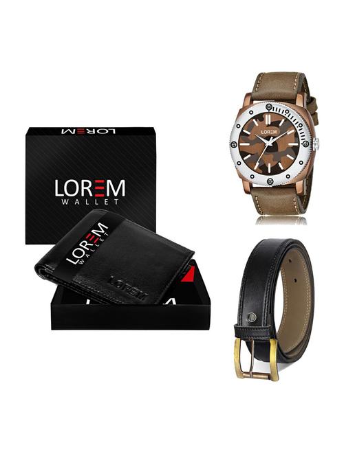 belt, wallet & watch gift combo - 19374916 - Very Small Image - 1