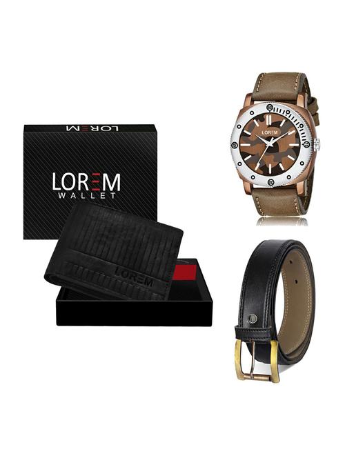 belt, wallet & watch gift combo - 19374932 - Very Small Image - 1