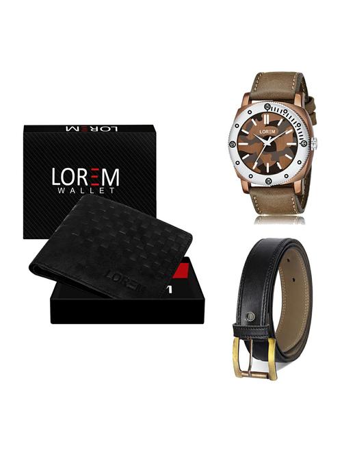 belt, wallet & watch gift combo - 19374940 - Very Small Image - 1