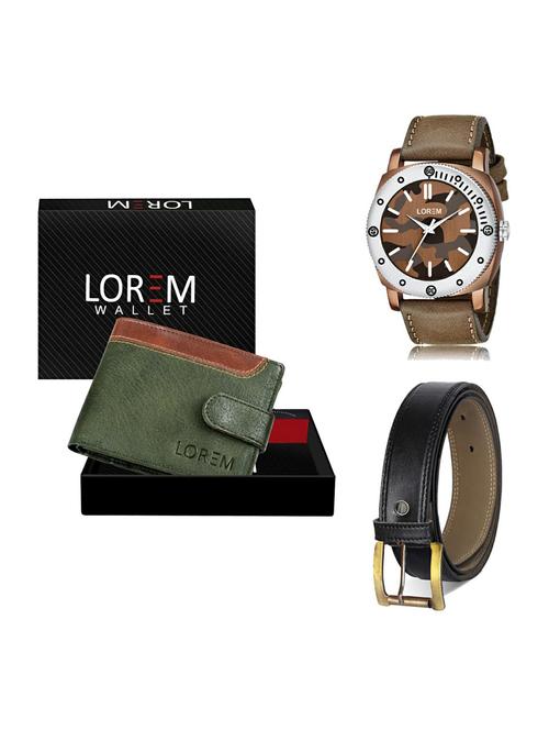belt, wallet & watch gift combo - 19374947 - Very Small Image - 1
