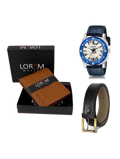 belt, wallet & watch gift combo - 19374949 - Very Small Image - 1
