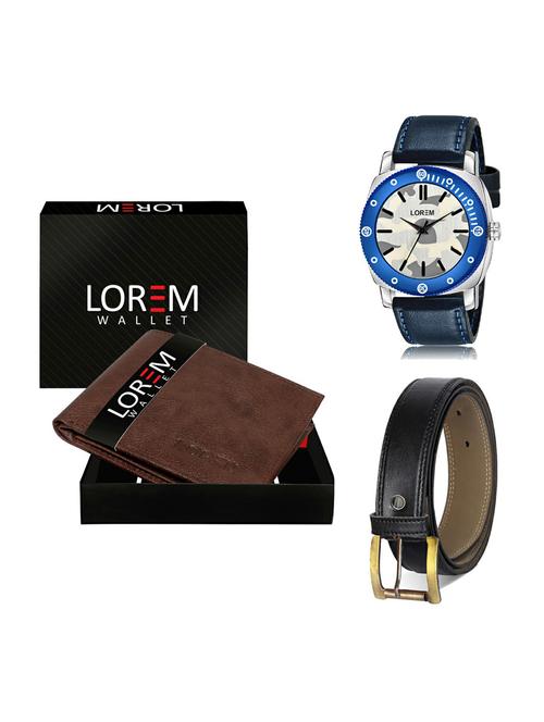 belt, wallet & watch gift combo - 19374958 - Very Small Image - 1