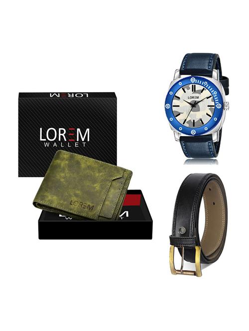 belt, wallet & watch gift combo - 19374962 - Very Small Image - 1