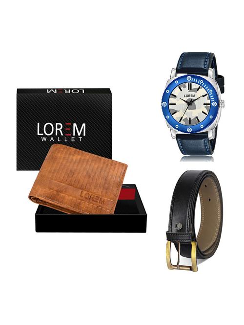 belt, wallet & watch gift combo - 19374975 - Very Small Image - 1