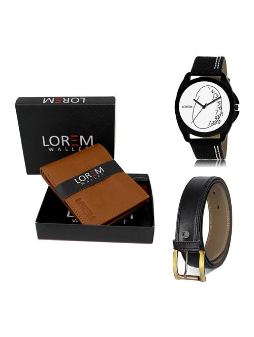 belt, wallet & watch gift combo - 19374994 - Very Small Image - 1