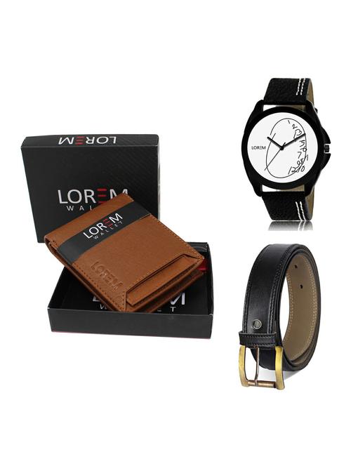 belt, wallet & watch gift combo - 19374995 - Very Small Image - 1