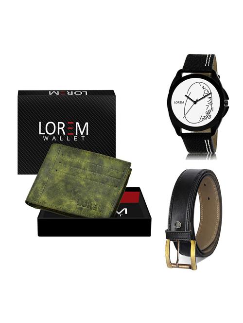 belt, wallet & watch gift combo - 19375008 - Very Small Image - 1