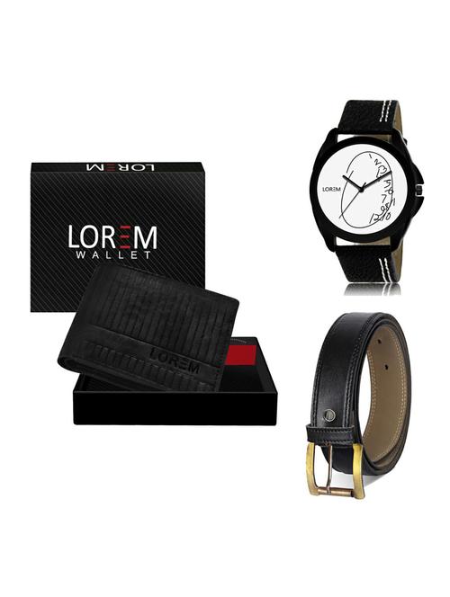 belt, wallet & watch gift combo - 19375022 - Very Small Image - 1